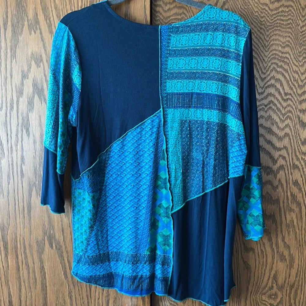 Parsley and Sage 3/4 sleeve top - Picture 5 of 11